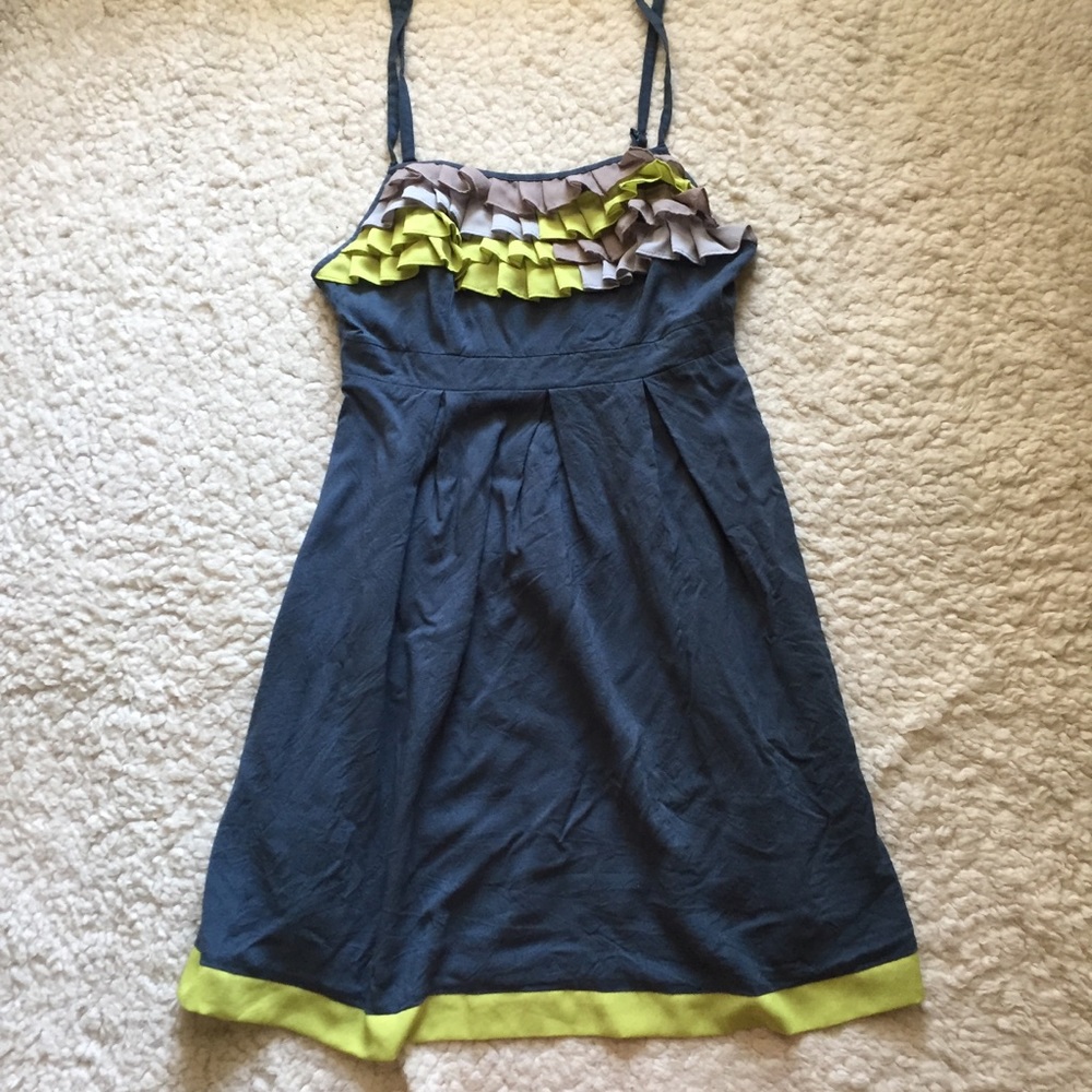 Kimchi Blue Ruffle Multicolor Baby Doll Tank Top